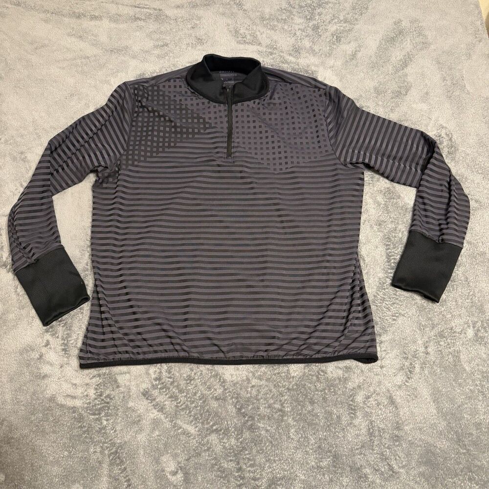 Nike Women’s Dri Fit Long Sleeve Pullover Gray Black Geometric‎ Size XL